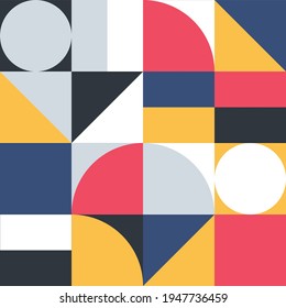Abstract vector pattern design in Scandinavian style for web banner, business presentation, branding package, fabric print, geometry minimalistic artwork poster.