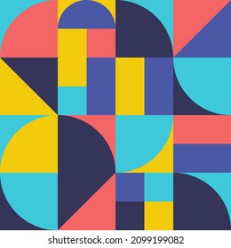 Abstract vector pattern design in Scandinavian style for web banner, business presentation, branding package, fabric print, wallpaper, etc.