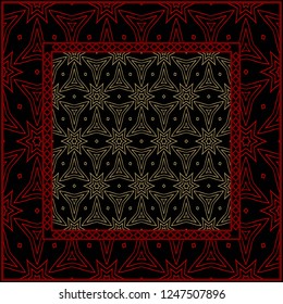 Abstract vector pattern with abstract floral and leave style. Repeating sample figure and line. For modern interiors design, wallpaper, textile industry.