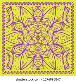 Abstract vector pattern with abstract floral and leave style. For modern interiors design, wallpaper, textile industry