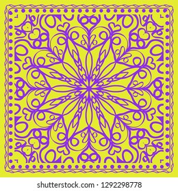 Abstract vector pattern with abstract floral and leave style. For modern interiors design, wallpaper, textile industry