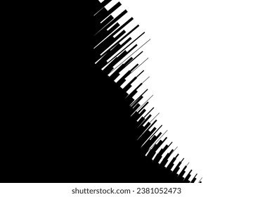 Abstract vector pattern in the form of a black arrow on a white background, in retro style. Pointer. For wallpaper, covers, posters, printing. Design element, Striped vector background