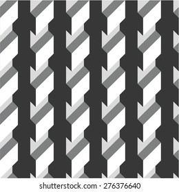 Abstract vector pattern geometric 3d / colors dark grey grey white