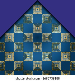 Abstract Vector Pattern With Abstract Geometric retro Style. Repeating Sample Figure And Line. For Modern Interiors Design, Wallpaper, Textile Industry. 