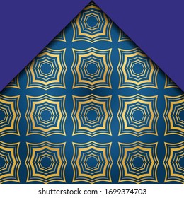 Abstract Vector Pattern With Abstract Geometric retro Style. Repeating Sample Figure And Line. For Modern Interiors Design, Wallpaper, Textile Industry. 