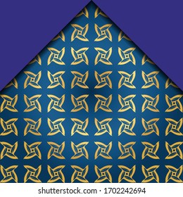 Abstract Vector Pattern With Abstract Geometric retro Style. Repeating Sample Figure And Line. For Modern Interiors Design, Wallpaper, Textile Industry. 