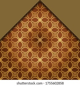 Abstract Vector Pattern With Abstract Geometric retro Style. Repeating Sample Figure And Line. For Modern Interiors Design, Wallpaper, Textile Industry. 