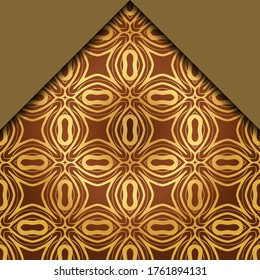 Abstract Vector Pattern With Abstract Geometric retro Style. Repeating Sample Figure And Line. For Modern Interiors Design, Wallpaper, Textile Industry. 
