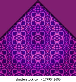 Abstract Vector Pattern With Abstract Geometric retro Style. Repeating Sample Figure And Line. For Modern Interiors Design, Wallpaper, Textile Industry. 