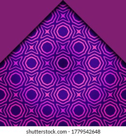 Abstract Vector Pattern With Abstract Geometric retro Style. Repeating Sample Figure And Line. For Modern Interiors Design, Wallpaper, Textile Industry. 