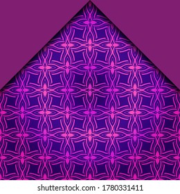 Abstract Vector Pattern With Abstract Geometric retro Style. Repeating Sample Figure And Line. For Modern Interiors Design, Wallpaper, Textile Industry. 