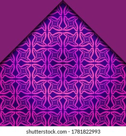 Abstract Vector Pattern With Abstract Geometric retro Style. Repeating Sample Figure And Line. For Modern Interiors Design, Wallpaper, Textile Industry. 