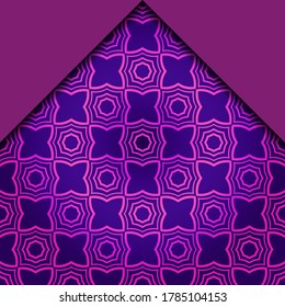 Abstract Vector Pattern With Abstract Geometric retro Style. Repeating Sample Figure And Line. For Modern Interiors Design, Wallpaper, Textile Industry. 