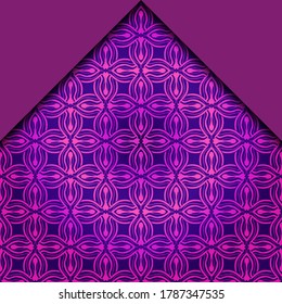 Abstract Vector Pattern With Abstract Geometric retro Style. Repeating Sample Figure And Line. For Modern Interiors Design, Wallpaper, Textile Industry. 