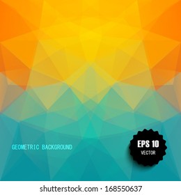 abstract vector pattern. Geometric triangle mosaic background