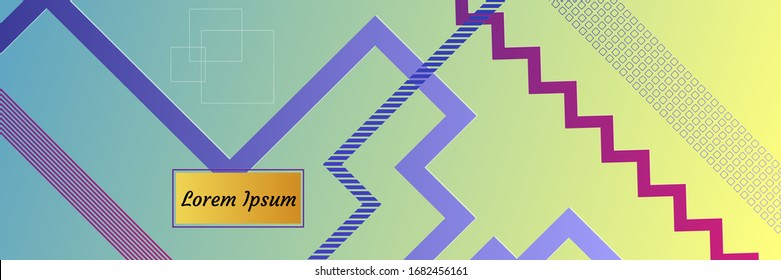 Abstract vector pattern gradient background templates. Modern geometric design with minimal geometric shapes