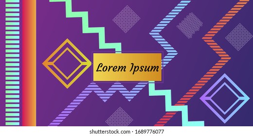 Abstract vector pattern gradient background templates. Modern geometric design with minimal geometric shapes