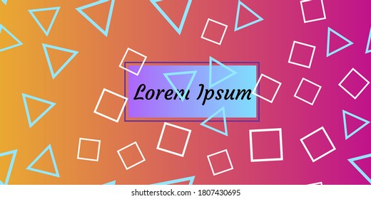 Abstract vector pattern gradient background templates. Modern geometric design with minimal geometric shapes