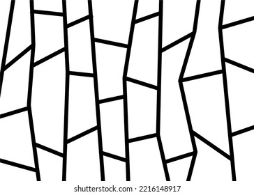 Abstract vector pattern. Grid of black lines on a white background. Design element. Modern striped abstract background