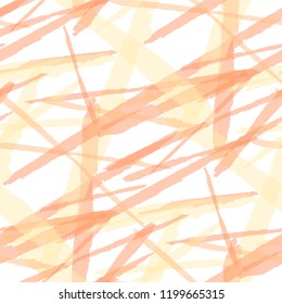 Abstract Vector Pattern. Grunge Texture with Dry Brush Strokes for Wallpaper, Curtain, Tablecloth. Trendy Background in Modern Style. Noisy Seamless Texture.