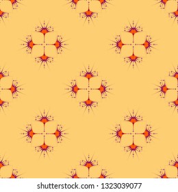 Abstract vector pattern illustration. Seamless ornament, textile background. Can be used for scrapbook paper, backgrounds, fabric, gift wrap and more