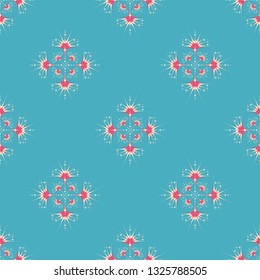 Abstract vector pattern illustration. Seamless ornament, textile background. Can be used for scrapbook paper, backgrounds, fabric, gift wrap and more