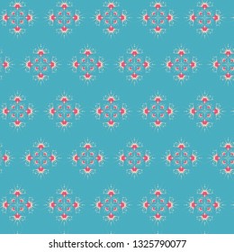 Abstract vector pattern illustration. Seamless ornament, textile background. Can be used for scrapbook paper, backgrounds, fabric, gift wrap and more