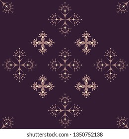 Abstract vector pattern illustration. Seamless ornament, textile background. Can be used for scrapbook paper, backgrounds, fabric, gift wrap and more