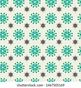Abstract vector pattern illustration. Seamless ornament, textile background. Can be used for scrapbook paper, backgrounds, fabric, gift wrap and more