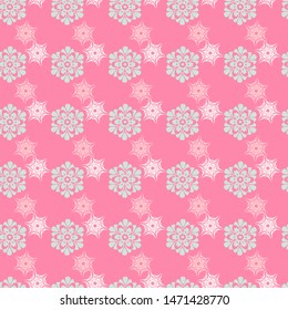 Abstract vector pattern illustration. Seamless ornament, textile background. Can be used for scrapbook paper, backgrounds, fabric, gift wrap and more