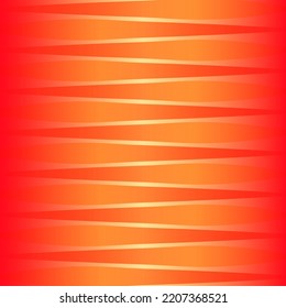 Abstract vector pattern with lines and gradients. Dynamic shiny background with geometric shapes in bright shiny orange and red colors