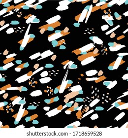 Abstract vector pattern with paint splash. Perfect foe fabric, textile, wrapping paper and etc.