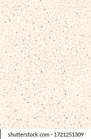 Abstract vector pattern in pastel colors with white shapes of arbitrary flowing shape. Stylish background. Artistic print for wallpaper, cards, textiles. Trendy speckled pattern