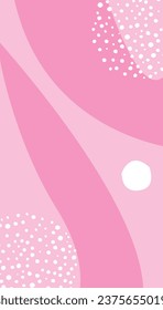Abstract vector pattern. Pink doll style. Modern vector template for banner, cover, print, promotion, sale, greeting, web, page, header, landing, social media