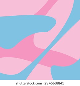 Abstract vector pattern. Pink doll style. Modern vector template for banner, cover, print, promotion, sale, greeting, web, page, header, landing, social media