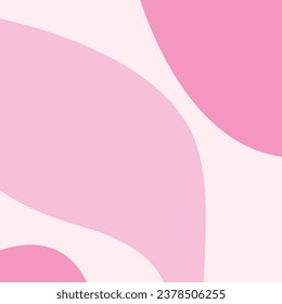 Abstract vector pattern. Pink doll style. Modern vector template for banner, cover, print, promotion, sale, greeting, web, page, header, landing, social media