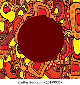 Abstract vector pattern with place for text. 