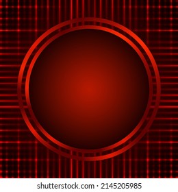 Abstract vector pattern red shining background illustration with roung banner for design 
