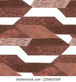 Abstract vector pattern of red tiled roofs of simple geometrical shapes