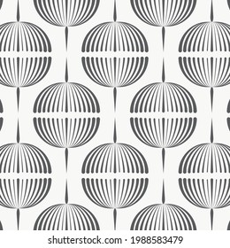 Abstract vector pattern, repeating abstract garland of dandelion flower. Pattern is clean for fabric, wallpaper, printing. Pattern is on swatches panel