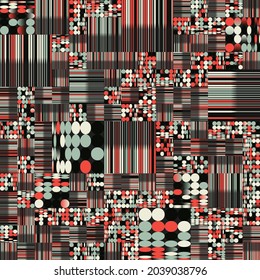 Abstract vector pattern with simple geometric shapes and forms. Composition of graphic elements, useful for web design, business presentation, website header, invitation background.