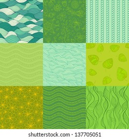 Abstract vector patterns. Collection