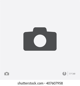 Abstract vector photo camera icon
