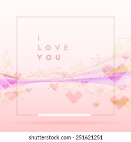 Abstract vector pink backdrop