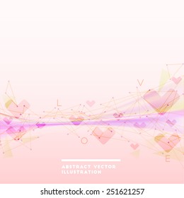 Abstract vector pink backdrop