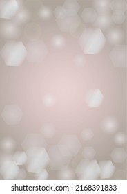 Abstract Vector Pink Background with Silver and White Light Spots. Magic Shiny Pastel Print. Baby Print. Romantic Bokeh Blurred Page Design for Christmass. Gentle Stardust Pattern.