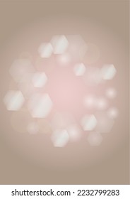 Abstract Vector Pink Background with Silver and White Light Spots. Magic Shiny Pastel Print. Baby Print. Romantic Bokeh Blurred Page Design for Honeymoon. Gentle Stardust Pattern.