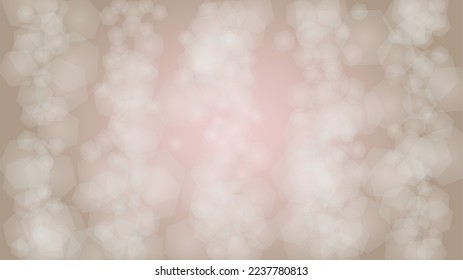 Abstract Vector Pink Background with Silver and White Light Spots. Magic Shiny Pastel Print. Baby Print. Romantic Bokeh Blurred Page Design for St' Valentines Day.  Gentle Stardust Pattern.