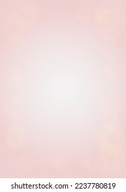Abstract Vector Pink Background with Silver and White Light Spots. Magic Shiny Pastel Print. Baby Print. Gentle Stardust Pattern. Romantic Bokeh Blurred Page Design for St' Valentines Day. 