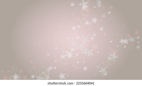 Resumen Vector de fondo rosado con puntos de luz plateados y blancos. Impresión de Pastel brillante mágico. Impresión de bebé. Romántico Bokeh borrosa diseño de página para el aniversario. Patrón de estabilidad suave.